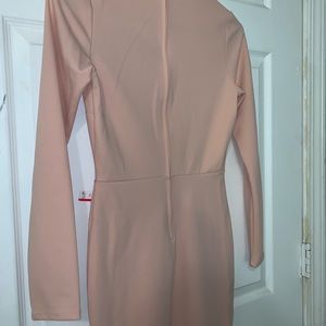 Coral pastel pink dress